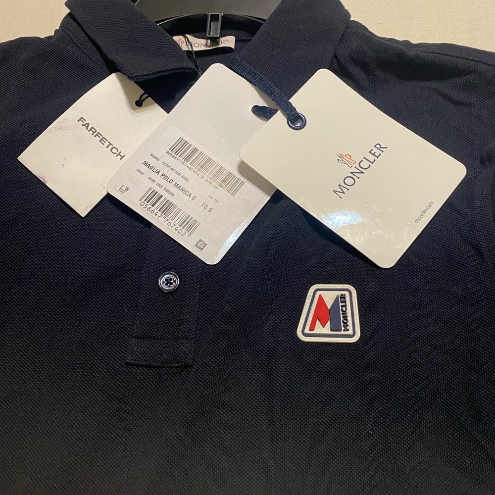Moncler Men's Navy Polo Shirt
